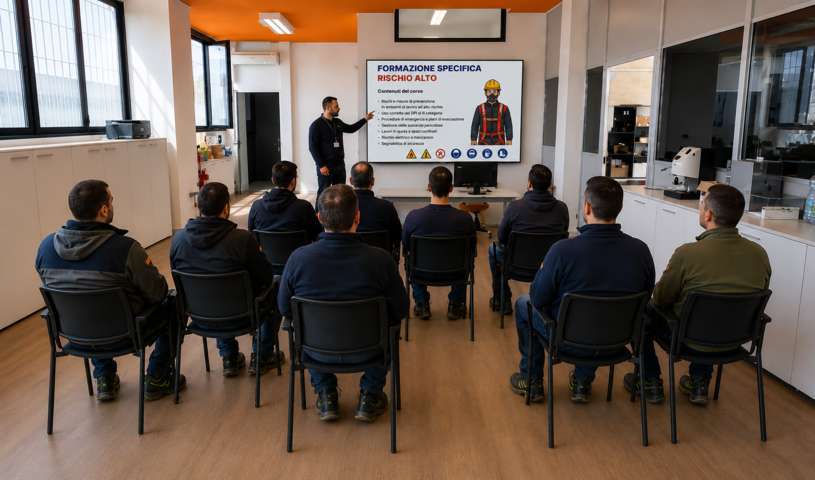Corso di formazione specifica rischio alto per edilizia e industria