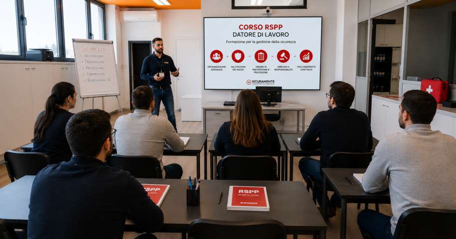 Datori di lavoro durante il corso RSPP in aula